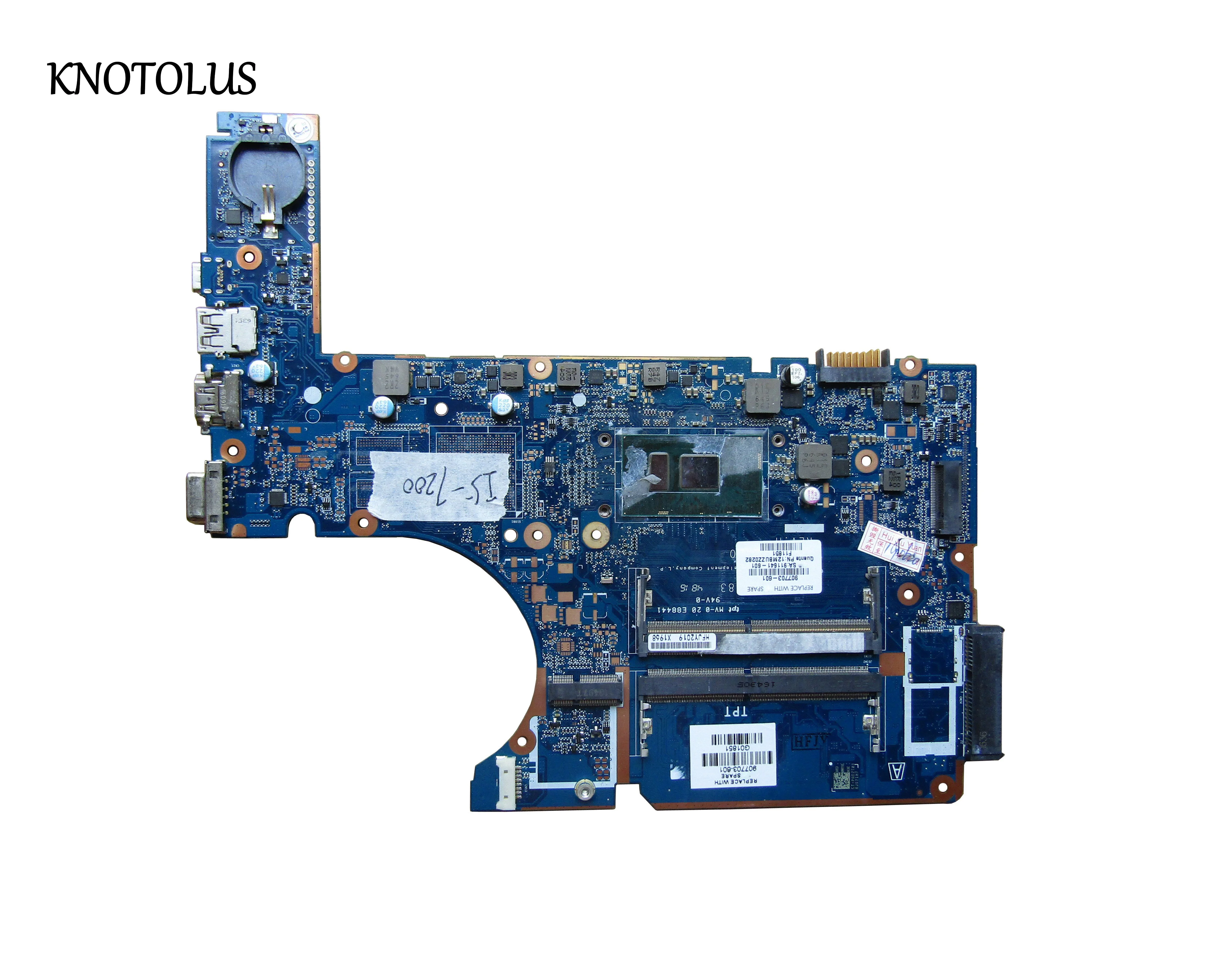 Best Price High quality FOR HP Probook 450 G4 450-G4 Laptop motherboard DDR4 907703-001 907703-601 907703-501 DA0X83MB6H0 w/ i5-7200U CPU