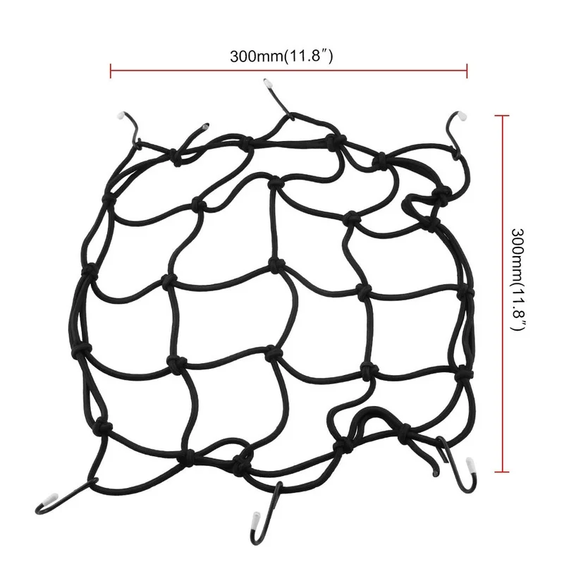 1 шт. 6 крючков мотоциклетная Сетчатая Сумка багажная сетка-банджи сумка для хранения и переноски сумка для шлема держатель для мотоцикла скутер черный