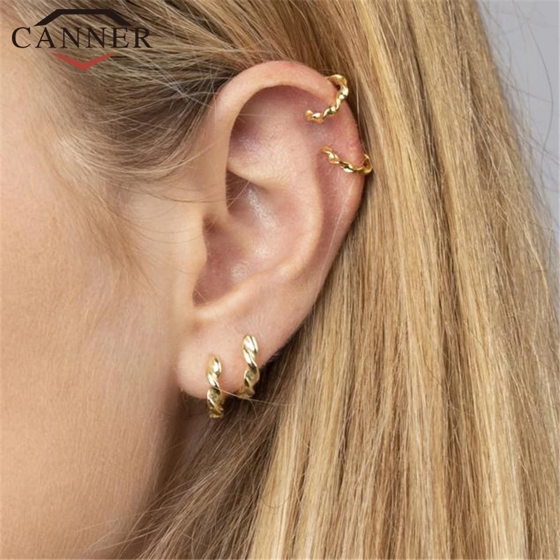 INS Minimalist 925 Sterling Silver Ear Buckle Bead Small Circle Earrings for Women Gold Silver Tiny Round Earrings Girl Jewelry