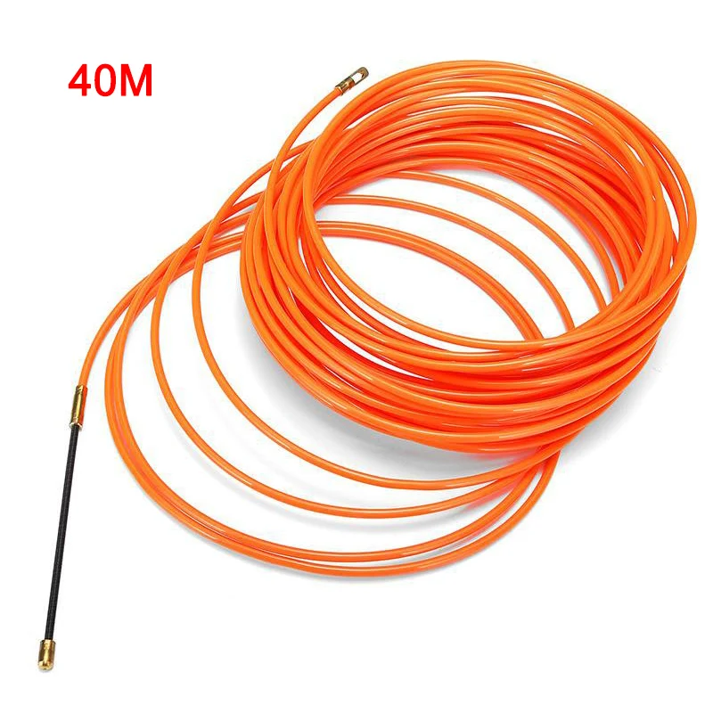 Направляющее устройство электрического кабеля пуш-ап съемники протяжная проволока проводов Smooth для электрика GQ999 - Цвет: 40 meters