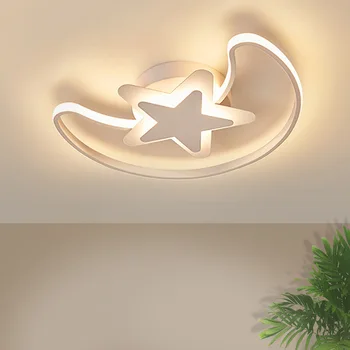 

Creative Boys' And Girls' Room Lighting Simple Modern Stars Moon Children's Lamp Children's Bedroom Lamp Led Ceiling Lamp modern