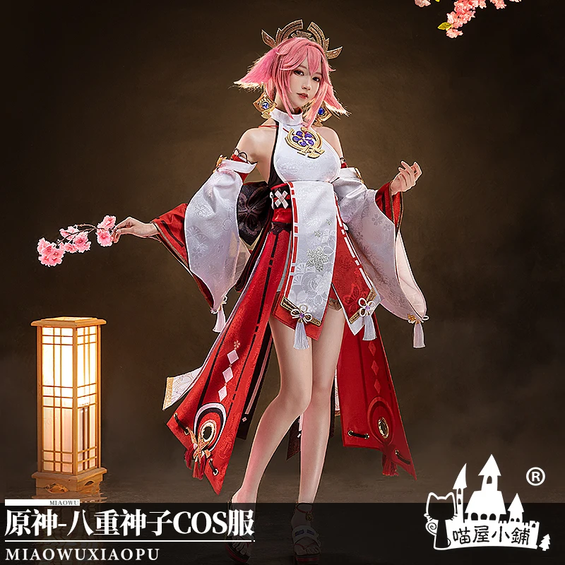 

Anime Genshin Impact Yae Game Suit Gorgeous Kimono Sexy Uniform Role Play Cosplay Costume Halloween Women Free Shipping 2021 New