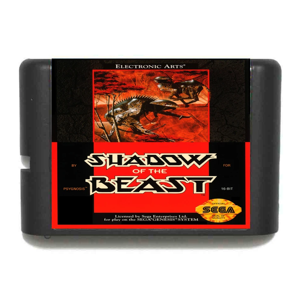 Shadow of the Beast 16 bit MD игровая карта для sega Mega Drive для Genesis