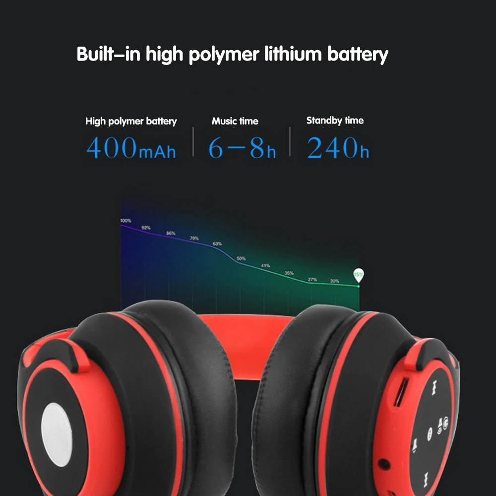 Складной сенсорный Тип HiFi бас Bluetooth Wrieless/3,5 мм Wried гарнитура с шумоподавлением стерео наушники для iPhone Xiaomi