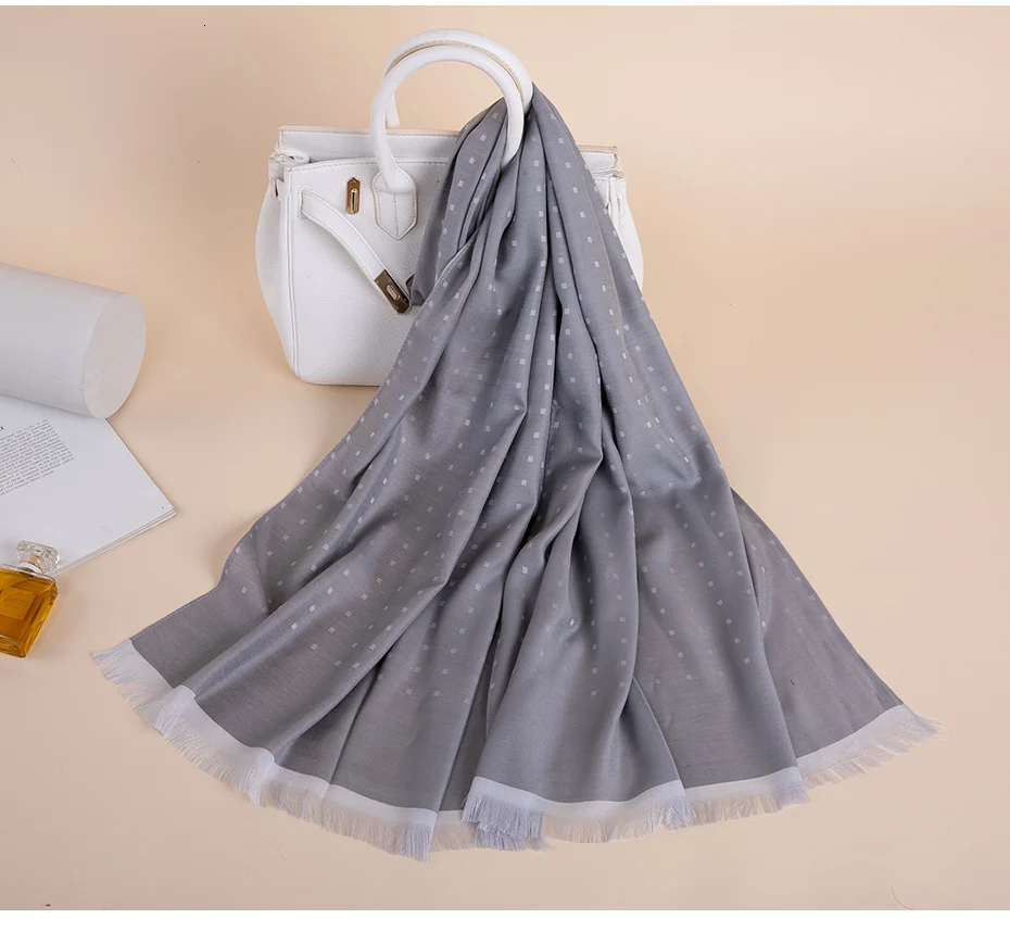 Polka Dot Long Satin Silk Scarf Women Kerchief Foulard Femme Stoles Neck Head Chiffon Shawl Hijab Women Scarf For Ladies