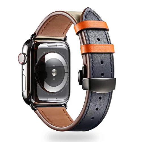 11 Бабочка Туфли с ремешком и пряжкой для наручных часов Iwatch, 4/3/2/1 ремешок для наручных часов Apple Watch, версии 3, 4 года группа 44 мм 40 мм, 42 мм, 38 мм, версия ремень из натуральной кожи браслет - Цвет ремешка: 11
