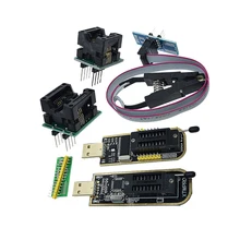 Ch341a xtw100 24 25 séries eeprom flash bios ch341 módulo programador usb + soic8 sop8 clipe de teste para eeprom 93cxx/25cxx/24cxx