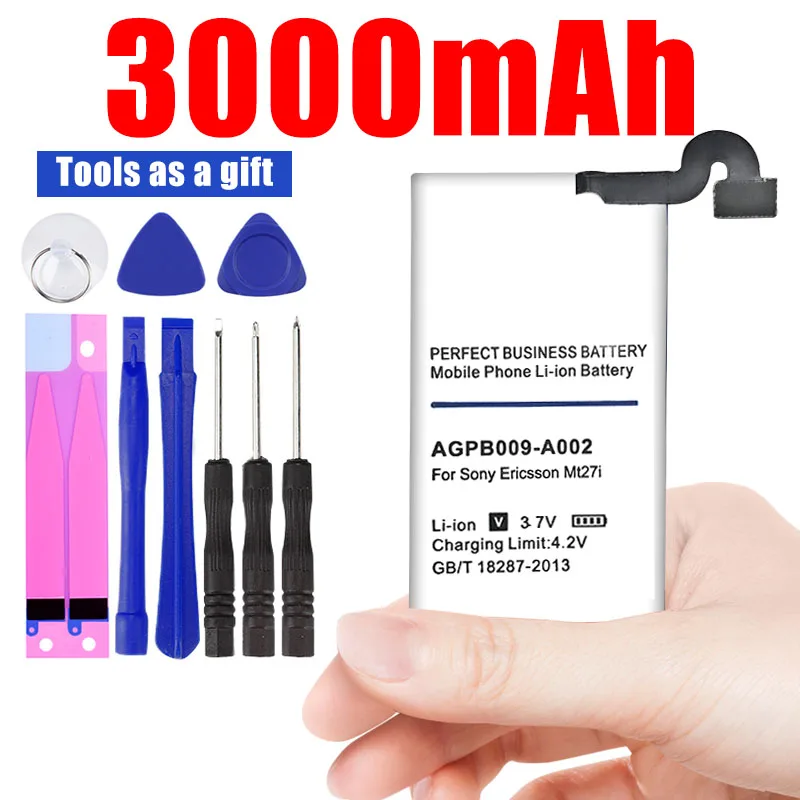 3000mah Agpb009-a002 Мобильный телефон Аккумулятор для Sony Ericsson Xperia Mt27 Mt27i | Мобильные