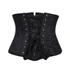 22cm Short Torso 24 Spiral Steel Boned Corset Floral Slimming Waist Shapewear Jacquard Underbust Corset Sexy Gothic Busiter 8130 ► Photo 2/6