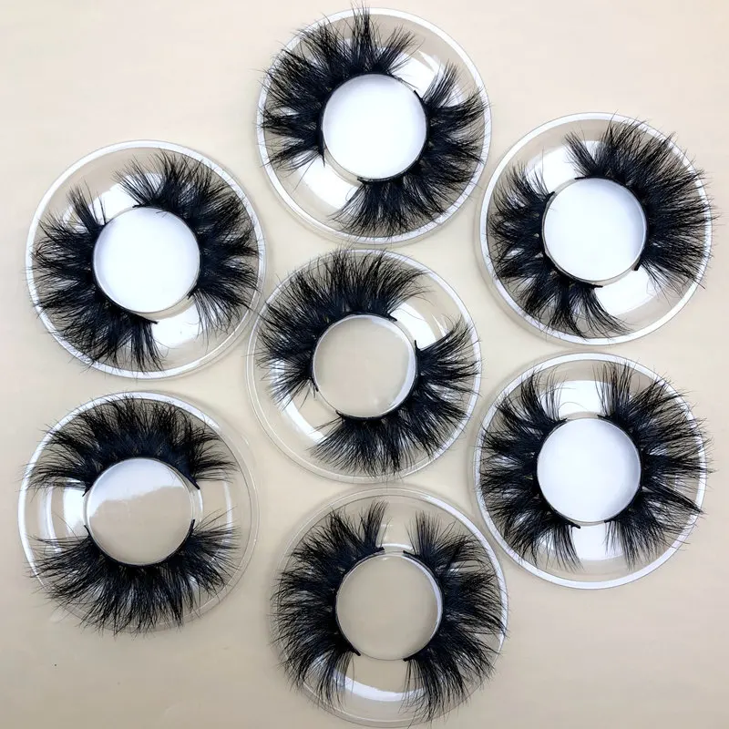 Mikiwi Free Logo 50 pairs 20mm 5D Mink Lashes Wholesale Dramatic Mink Lashes Bulk Custom Private label Fluffy lashes 2