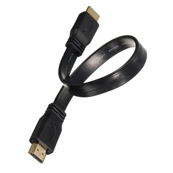 

Short HDMI Male to Male Plug Flat Cable Cord Full HD for o Video HDTV TV PS3