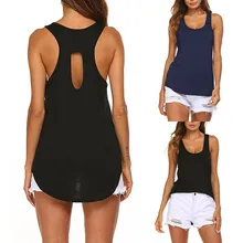 Женские спортивные топы для фитнеса, для занятий йогой, сексуальная открытая спина, однотонная Повседневная Свободная рубашка, майка, топы, camisetas mujer, спортивная одежда, топ для спортзала# A3