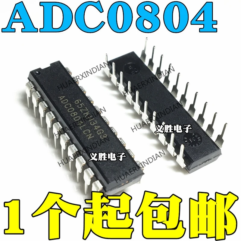 

10Pieces/lot ADC0804 ADC0804LCN 8CMOSA/D DIP20 New