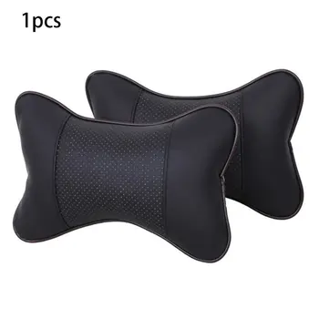 

1pcs Universal Car Neck Pillows PVC Leather Breathable Mesh Auto Car Neck Rest Headrest Cushion Pillow Car Interior Accessories