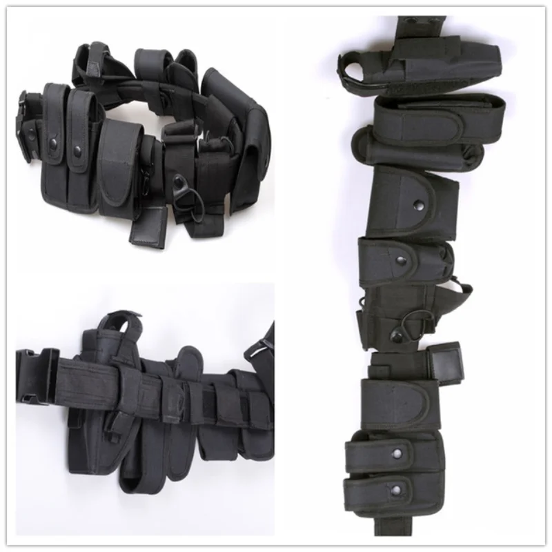 Outdoor Tactical Belt Hunting Bags Holster Security Military Duty Utility with Pouches Gear |