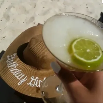 

customize name Straw Vacation hat Lettered beach sun hat outdoor trip cap Personalise Honeymoon floppy hats unique brithday gift