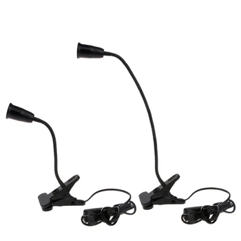

360 Degrees Flexible Lamp Holder Clip E27 Base with On off Switch US Plug
