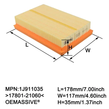 

2020 High Quality Car Engine Air Filter For Toyota Prius XW50 17801-0M040 17801-21060 17801-0M030 Durable And Practical