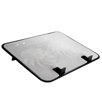 

14 Inch Laptop Cooling Pad 5V Dual Fan USB External Notebook Cooler Slim Stand High Speed Silent Cooling Fan White