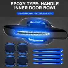 

Car Reflective Strips Warning Stickers 3D Carbon Fiber Car Door Handle Scratch Protector Sticker Motorcycle Bike Helmet Sticker