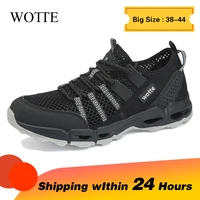 WOTTE Men Casual Shoes Fashion Full Mesh Breathable Mesh Shoes For Men Top Rubber Sole Comfortable MenS Shoes zapatillas hombre 1