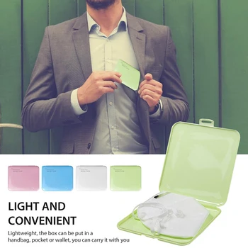 

1Pcs New PP Portable Dustproof Moisture-proof Storage Box Mask Case Medicine Storage Box Band-aid Bill Temporary Storage Folder