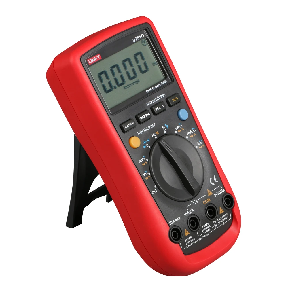 UNI-T UT61D Modern Digital Multimeters Auto Range AC/DC Auto Range 1000V/10A Best Accuracy 0.01mA with Overload Protection
