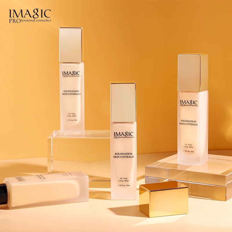 

IMAGIC Liquid Foundation Waterproof Oil Control Brighten Complexion Concealer Long-lasting Moisturizing Face Makeup TSLM1