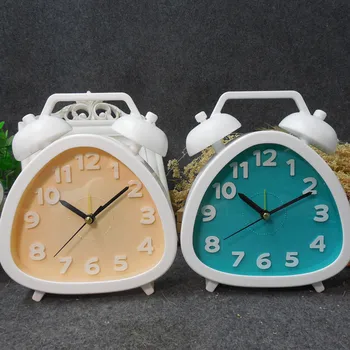 

Modern Small Alarm Clock Kawaii Cute Silent Snooze Alarm Clock Battery Wake Up Reloj Despertador Table Decoration Desk AE50AC