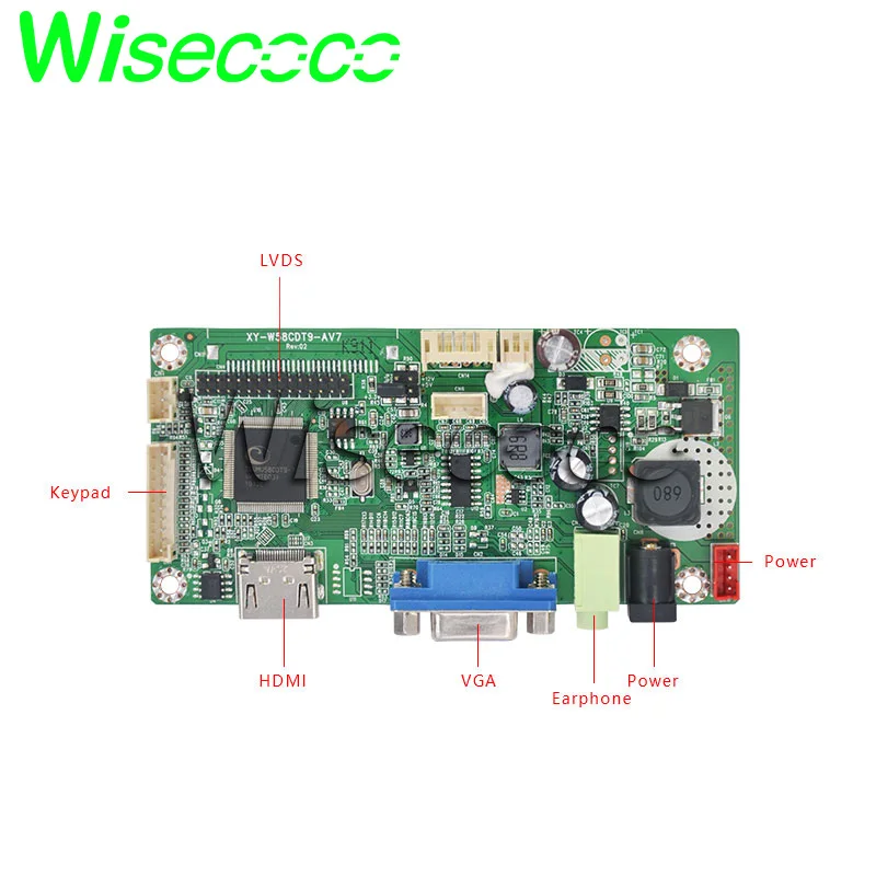 Wisecoco 12,3 дюймовый автомобильный ЖК-дисплей HSD123KPW1-A30 hdmi 40 pin LVDS VGA+ сенсорная панель+ плата андроида