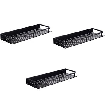 

Bathroom Shelf Corner Organizer Space Aluminum Bathroom Kitchen Shelves Shower Shampoo Storage Rack Wall Mounted Decorative Corn