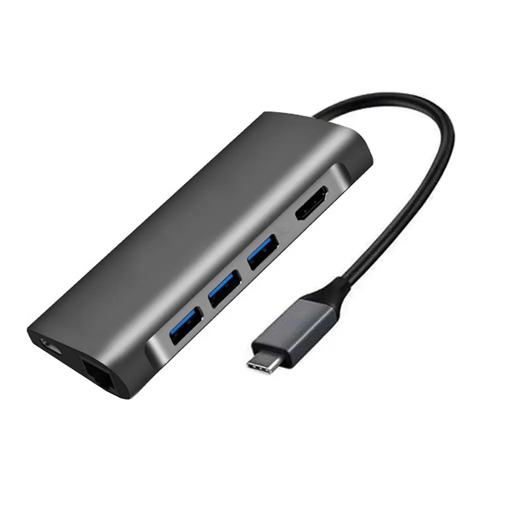 Usb C концентратор 8 в 1 взаимный обмен данными между компьютером и периферийными устройствами C адаптер к Hdmi с Ethernet Microsd/Sd устройство для чтения карт Профессиональный модная быстрая портативность