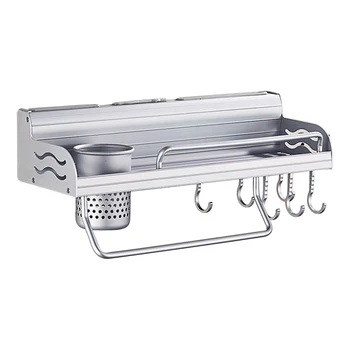 

Hanging Pot Lid Chopsticks Storage Pan Space Saving Jar Holder Kitchen Utensil Wall Mounted Cooking With Hooks
