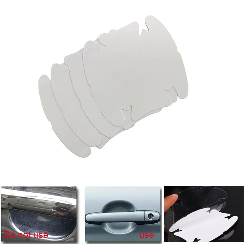 

dropshipping 4 Pcs Car Door Handle Invisible Transparent Anti-scratch Protection Protector Sticker OE88
