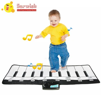 

Kids Piano Floor Mat Musical Instrument Blanket Keyboard Musical Dance Blanket Toy