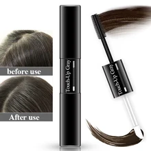 7 мл переносные кисти Временная окраска DIY красящая ручка для волос Серый Стиль Мягкий одиночный использование мгновенный Темный двойная голова покрытие корня