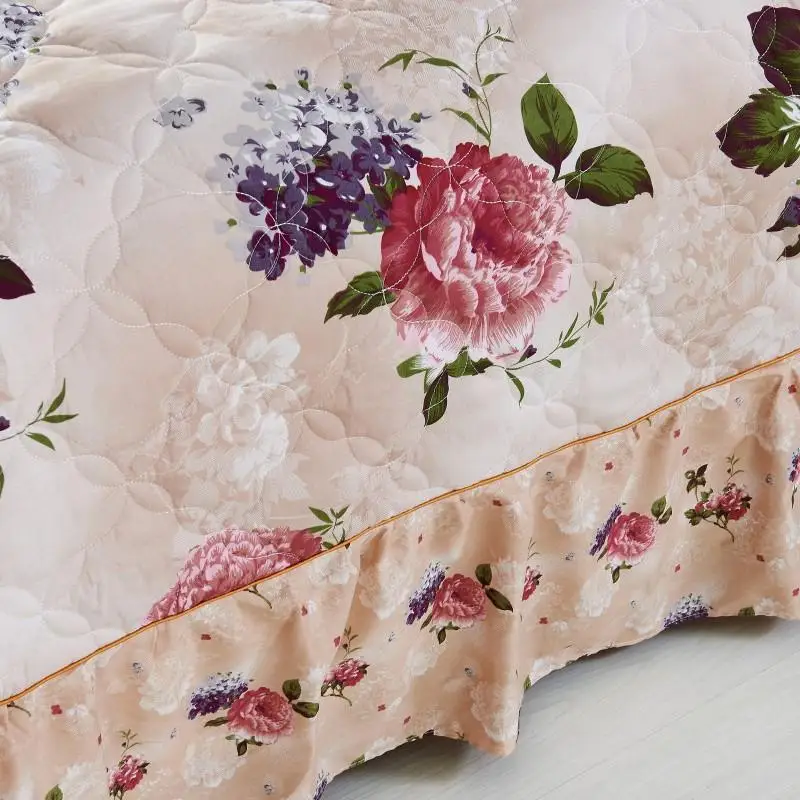 Bedspread King Queen size Cotton Bed cover set Bed spread set Mattress cover Blanket Pillowcase couvre lit colcha de cama 40