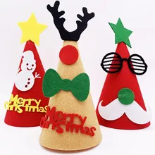 3 шт поздравительная открытка Рождественская Веселая декоративная шляпа дети Европа и Америка украшения на голову