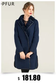 TOPFUR, модное пальто Kihaki, длинное пальто Nizi с поясом, натуральное меховое пальто для женщин, натуральный голубой Лисий мех, полный рукав, с меховым воротником с отворотом