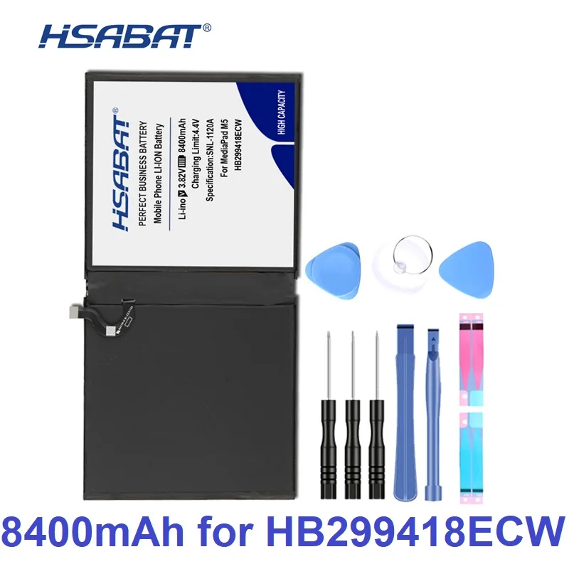 HSABAT 8400 мАч HB299418ECW батарея для huawei MediaPad M5 CMR-W19 CMR-AL09