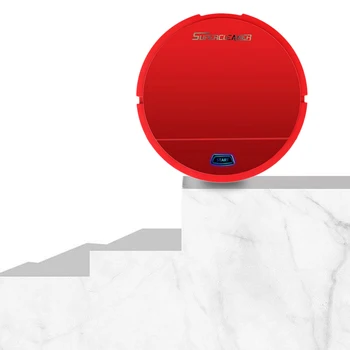 

Robot Vacuum Cleaner Wet Cleaner Sweeper Dust Dry Robot and Floor Robot Smart Vacuum Automatic Smart Sweeper Battery Edition Red