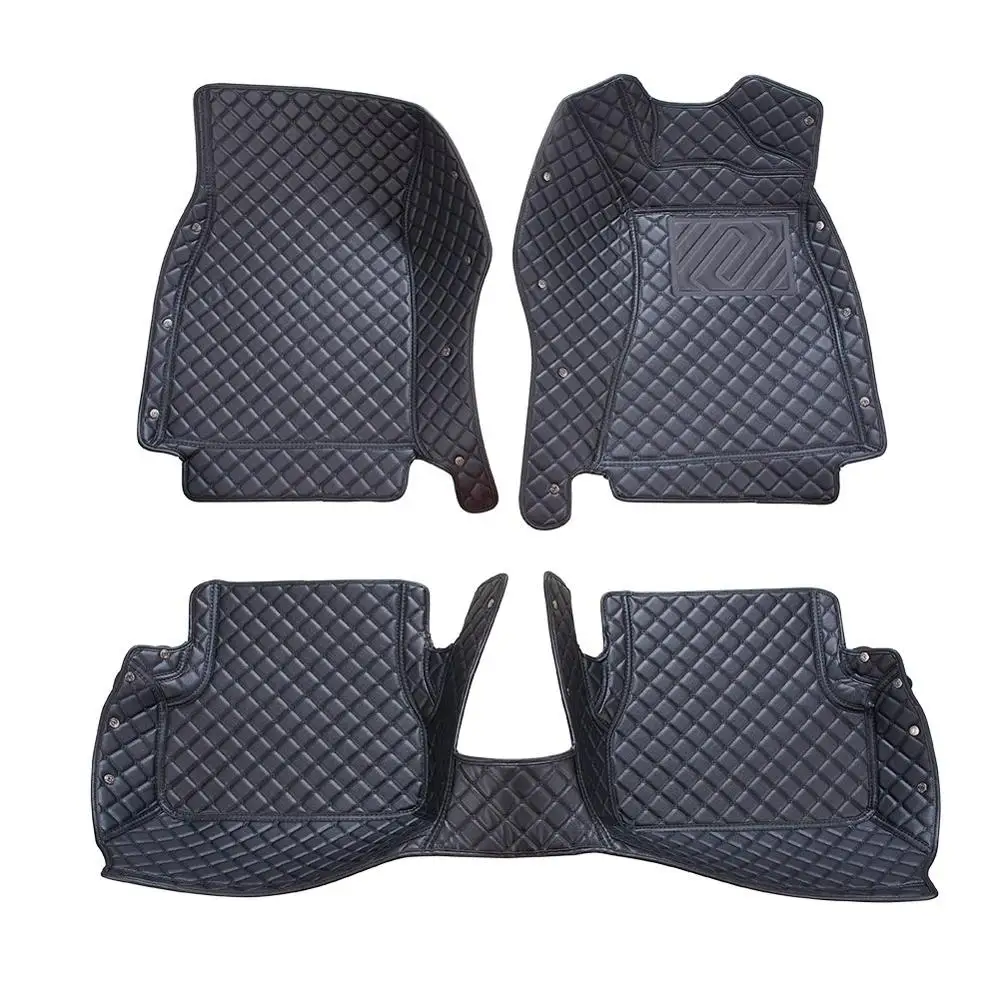 

Luxury Surround Car Floor Mats for Audi A6 Estate 2016- Onwards Right Hand Drive High Quality PU Leather Floor Protection Mat