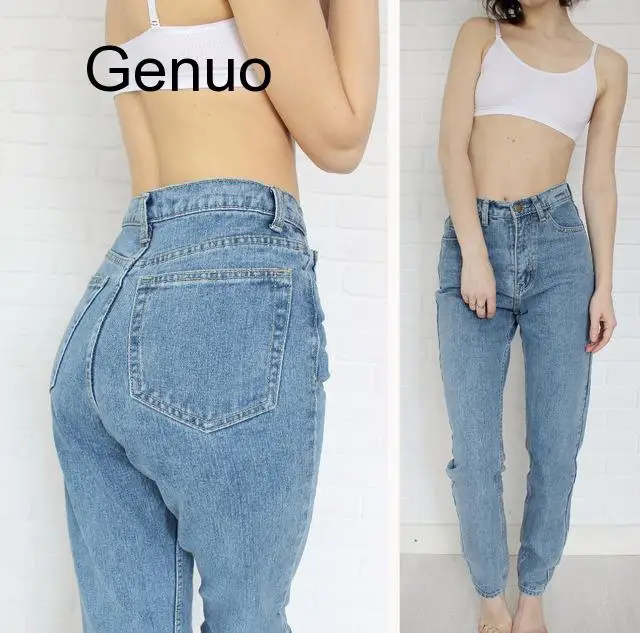 

Denim Jeans Women Europe And The New Dongyu Zhou With Retro Waisted Jean Haren Pants Jeans