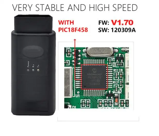 Высокое качество A + Программное обеспечение Opcom 2014 02 с PIC18F458 чип op com может OBD2 для