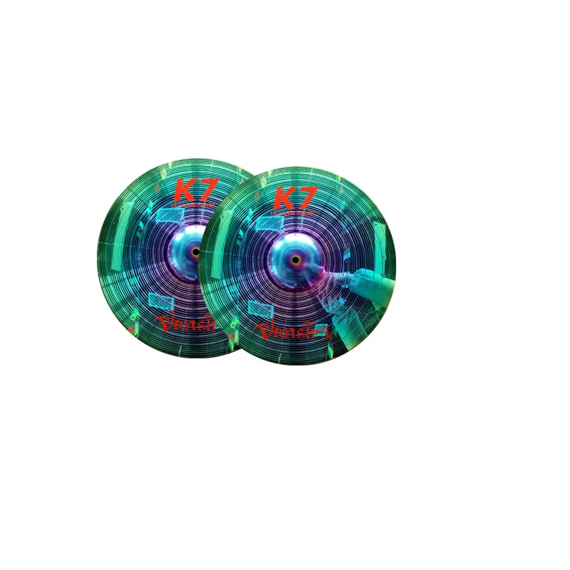 Conjunto de Pratos de Liga Passeio + Bolsa para a Prática Hi-hat + 16 + 18 Crash + 20 Vansir Peças Colorido 5 14 - Image 4