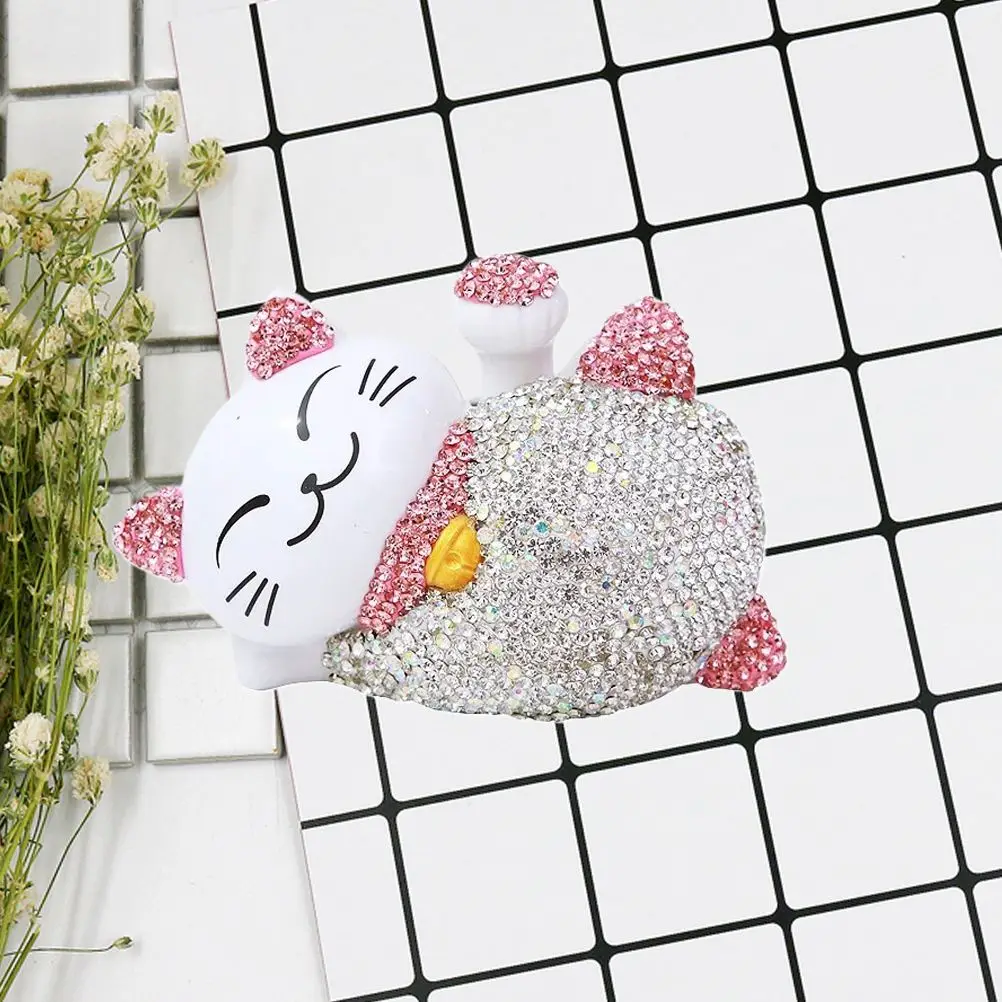 Автомобиль Lucky Cat украшение Стразы украшения "Кошки" солнечной энергии счастливые украшения "кошки"