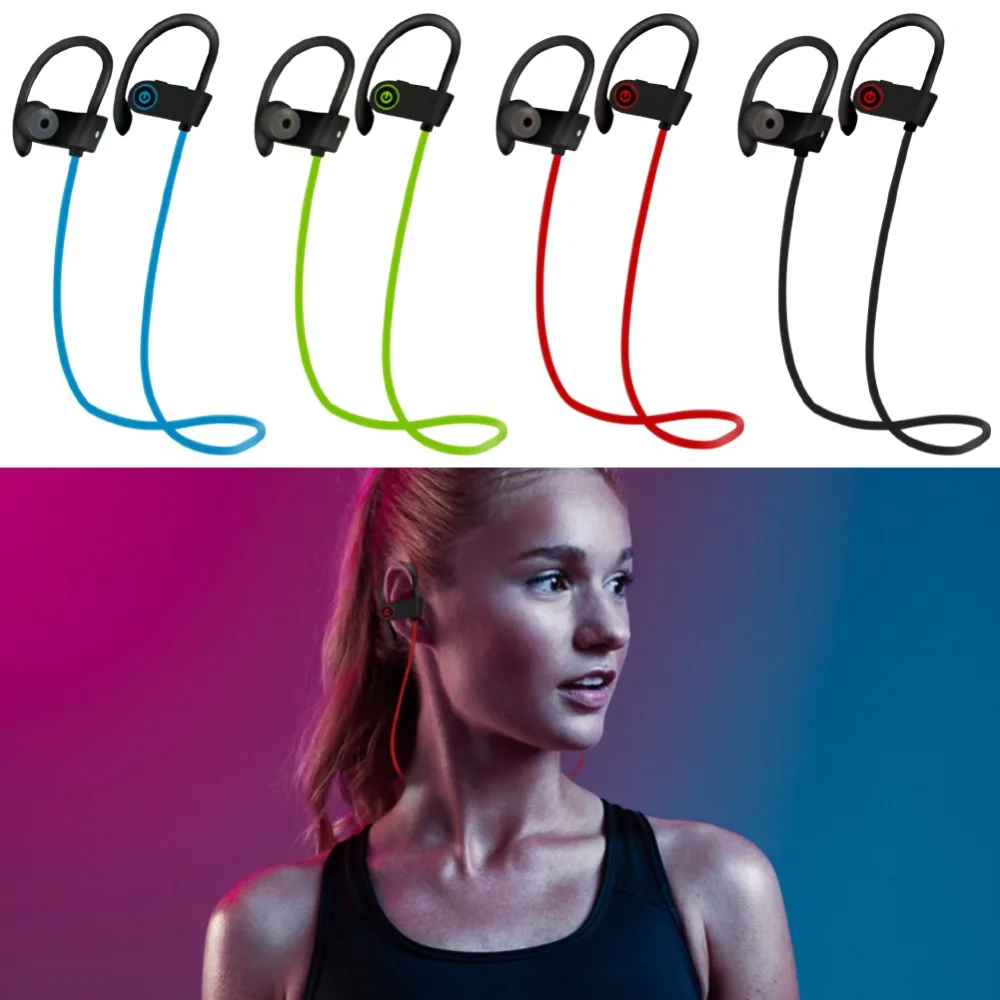U8 Wireless Bluetooth Sport Running Sweatproof Headset Stereo Music
