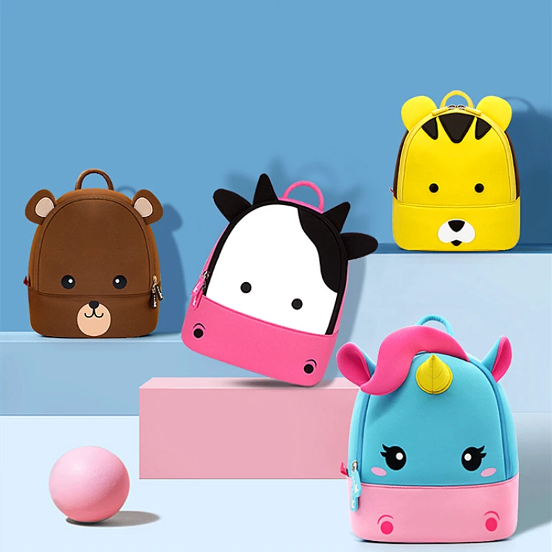 рюкзак школьный NOHOO Школьный Рюкзак 3D Мультфильм детский Единорог сумка Для
