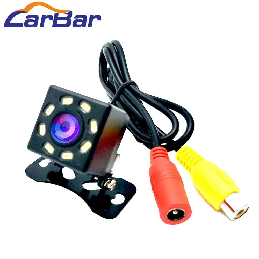 

Carbar Car Rear View Camera Car Back Reverse Parking Rearview Camera Waterproof 8 LED Light