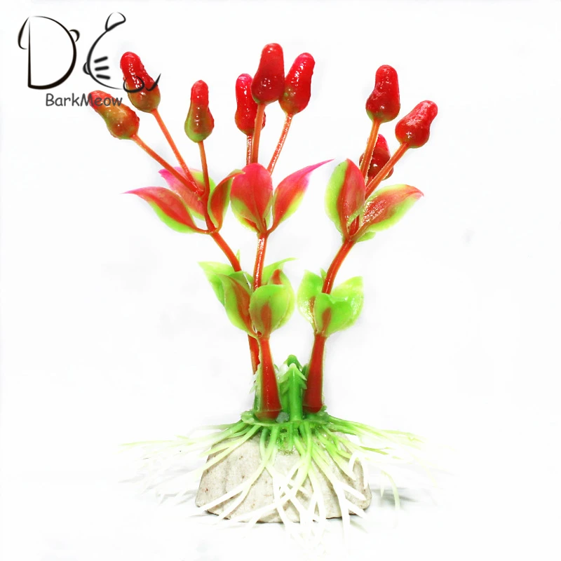 9cm Simulation Aquatic Plants Fish Tank Aquariums Landscape Microcosmic Decorate PVC Underwater Accessories | Дом и сад